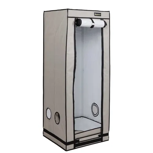 Homebox Ambient Q60+ - Kompaktes Pflanzenzelt - Grow-Zelt 60x60x160cm für bis zu 5 Pflanzen, mit PAR+ Technologie für optimale Lichtreflexion und reduzierte Hitzeentwicklung. Ideal für den Indoor-Anbau von Kräutern und Gemüse.