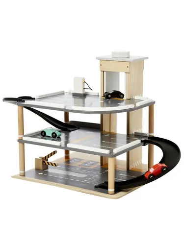 vertbaudet Spielzeug-Auto Kinder Parkhaus mit 3 Etagen aus Holz FSC®