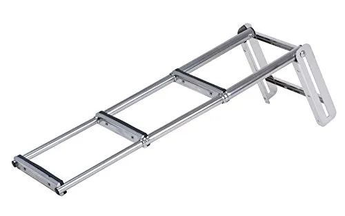 Badeleiter Bootsleiter 3 Stufen Edelstahl Teleskopleiter