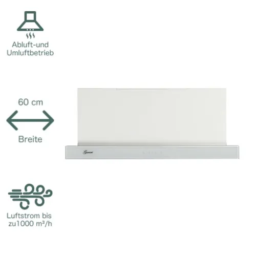 Gurari Flachschirmhaube 60cm GCH B 117 WH Prime