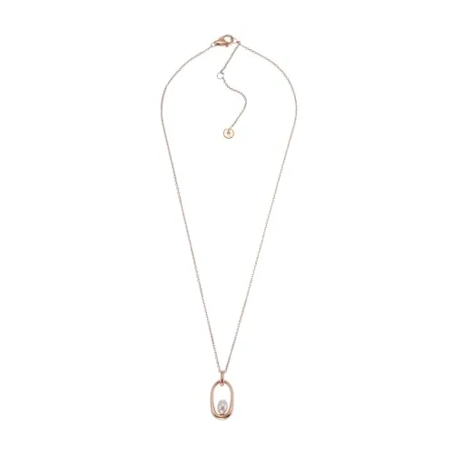 Skagen Damenkette Agnethe mit Shell Pearl Anhänger - Elegante Kette aus poliertem Edelstahl in Roségold, perfekt für besondere Anlässe oder den Alltag, mit einem stilvollen Shell Pearl Anhänger.