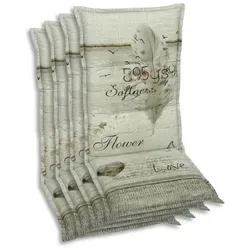 Xxxl Sesselauflagenset Beige - 4-teilig, Pflegeleicht für den Außenbereich - Hochwertiges 4-teiliges Auflagenset für Gartenstühle in Beige, Oeko-Tex® Standard 100 zertifiziert, langlebig und pflegeleicht, ideal für den Außenbereich.