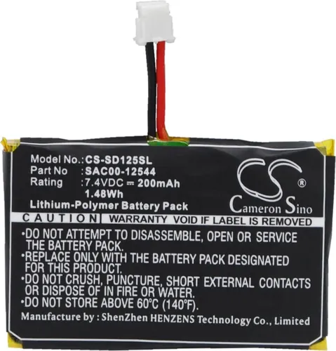 TECHTEK Akku Kompatibel mit [Sportdog] HoundHunter SD-3225 SR-300 receiver, ProHunter SD-2525 SR-300 receiver, SD-1225 Trainer Receiver, SD-1225E Rec
