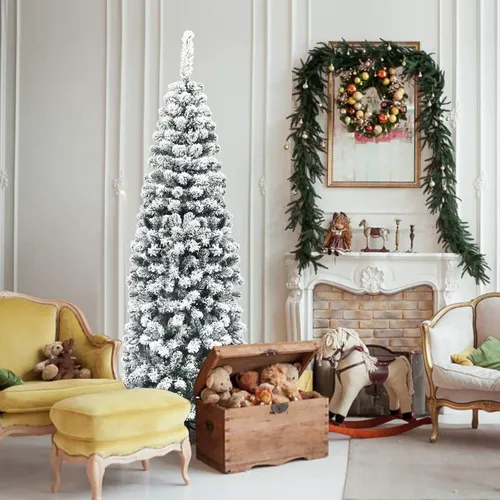 GOPLUS 180 cm künstlicher Weihnachtsbaum mit Schnee