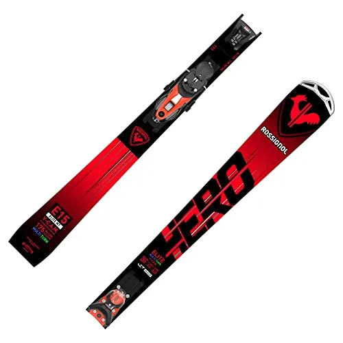 Rossignol Hero Elite MT Ti CAM On-Piste Ski Set 2023/24 - 175cm - Ski-Set für Wettkampf- und On-Trail-Fans mit innovativer Line Control Technology für maximale Stabilität und präzise Kantenwechsel.