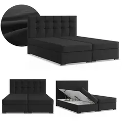 Boxspringbett ELDA 140x200 cm mit 2 Bettkästen von Mebligo