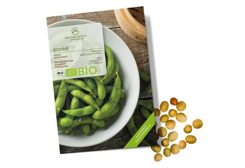 Growgreens Gemüsesamen BIO Bohnen Samen (Edamame)