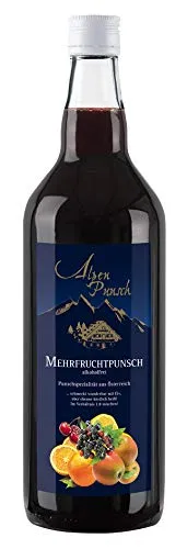 Nannerl Mehrfruchtpunsch 1 L – Fruchtpunsch Konzentrat alkoholfrei von Nannerl – Heißgetränk: Schnell angemischt, fruchtiger Punsch