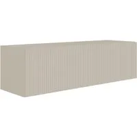 Selsey VELDIO TV-Hängeboard – Modernes Design in Greige - Stylisches TV-Hängeboard mit schwebendem Design und Riffel-Optik. Ideal für kleinere Räume, pflegeleicht und mit cleverem Stauraum für eine moderne Wohnatmosphäre.