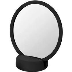 Blomus Kosmetikspiegel SONO - 5-fach Vergrößerung Black - Kosmetikspiegel mit 5-facher Vergrößerung für präzise Detailansicht. Flexibel entnehmbar und rutschfeste Soft-Touch-Oberfläche für optimalen Halt. Stilvolles Design mit hochwertiger Keramik-Basis, ideal für jedes Badezimmer.