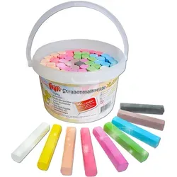 Flippi® Straßenmalkreide, 60 Stück in 9 Farben