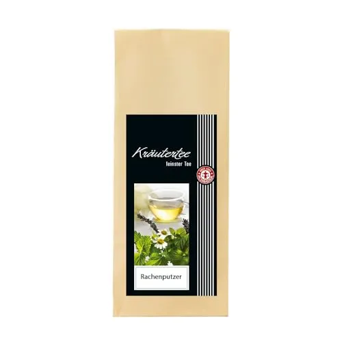 Schrader | Kräutertee Rachenputzer® | Würziger Kräutertee mit Lindenblüten, Anis und Thymian | 100g