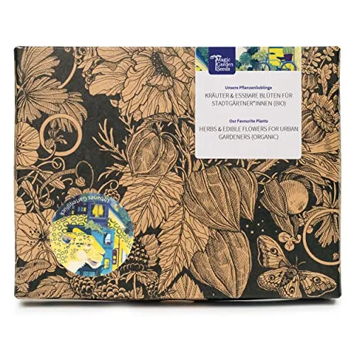 Unsere Pflanzenlieblinge: Kräuter & essbare Blüten für Stadtgärtner*innen (Bio) - Samen-Geschenkset mit 6 aromatischen Sorten für das urbane Gartenglück - geeignet für den Anbau in Töpfen