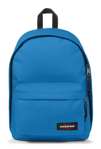 EASTPAK Out of Office Rucksack, 27 L - Bubble Blue - Rucksäcke aus wasserabweisendem Gewebe, ideal für Schule und Freizeit, mit gepolstertem Laptopfach für die meisten 14-Zoll-Geräte.