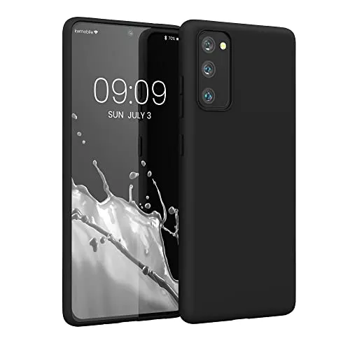 kwmobile Handyhülle für Samsung Galaxy S20 FE Hülle - TPU Case - Kabelloses Laden - Schutzhülle Cover in Schwarz matt