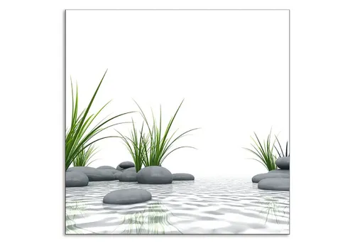 Artland Küchenrückwand 3D Steine – Alu Spritzschutz 60x60 cm - Sonstige Wanddekoration, UV-beständig und hitzebeständig, ideal für Küche und Bad, einfache Montage mit Klebeband.