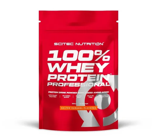 Scitec Nutrition 100% Whey Protein Professional, 500 g Beutel, Salzkaramell