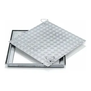 Produktbild ZARGES Schachtabdeckung Stahl verzinkt 1000 x 1000 mm