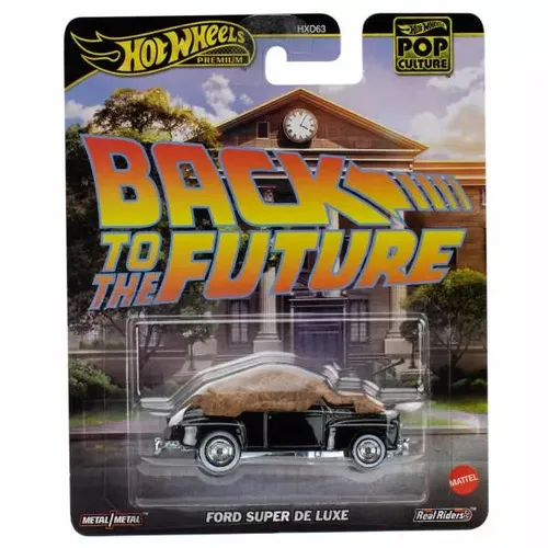 HOT WHEELS PREMIUM POP CULTURE Back To The Future - Ford Super De Luxe - Spielfahrzeuge - Hochwertiges 1:64 Modell mit nostalgischem Charme der 50er Jahre, inspiriert von „Zurück in die Zukunft“, ideal für Sammler und Fans.