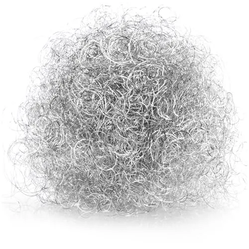 com-four® 40g Premium Engelshaar - feines metallisches Lametta für Adventskranz, Gesteck, Tannenbaum - weihnachtliche Tischdeko - Metall-Fäden für Bastelarbeiten (Metall - silberfarben)