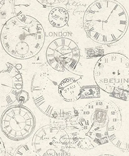 Rasch Tapeten Vliestapete (Grafisch) Weiß schwarze 10,05 m x 0,53 m Andy Wand 649208