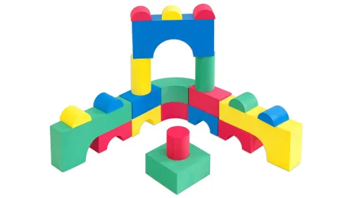 Betzold Schaumstoff-Bausteine - Bauklötze & Bausteine - 62 bunte, leichte Bausteine aus EVA-Schaumstoff fördern spielerisch Formen- und Farbenlernen, ideal für kleine Kinder und einfach zu reinigen.