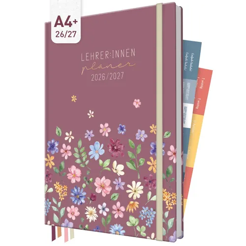 Häfft Lehrer-Planer 2026/2027 A4+ Berry Blossoms von Häfft