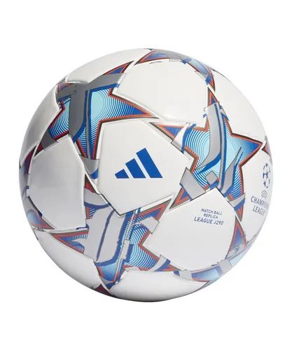 adidas Sportswear Fußball UCL LGE J290 4 - Größe 4 - Fußball, Größe 4, ideal für das Training oder Spiele, mit auffälligem Design in WHITE/SILVMT/BRCYAN für optimale Sichtbarkeit.