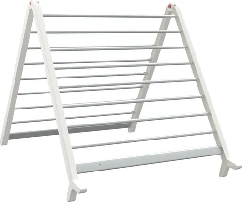 vidaXL Ausziehbarer Wäscheständer für Badewanne - Wäscheständer mit stabilem Aluminiumrahmen, ideal für kleine Räume. Nutzt den Platz über der Badewanne und ist leicht zu verstauen.