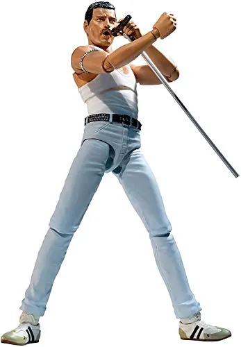 Bandai - Queen Figuren - Freddie Mercury Live Aid Sh Figuarts 15cm - 4573102587275
