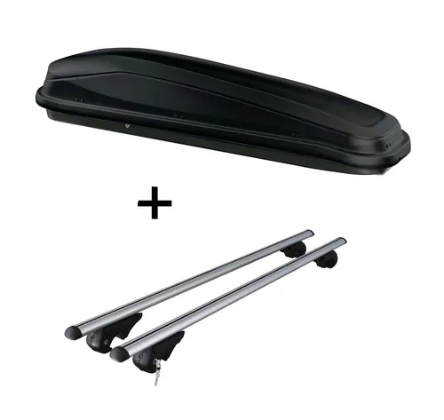 Skibox JUEASY300 mit Dachträger Rio 120 für Chevrolet Cruze Kombi
