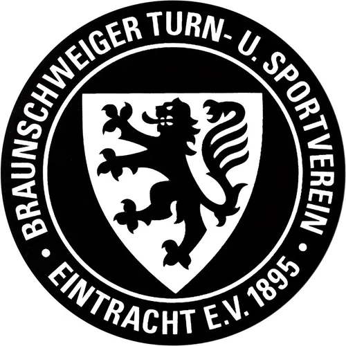 Eintracht Braunschweig Aufkleber Traditionswappen Fußball Schwarz