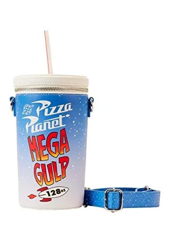 Loungefly Toy Story Pizza Planet Mega Gulp Umhängetasche - Küche, Haushalt & Wohnen – Offizielles Lizenzprodukt aus Kunstleder, ideal für Toy Story-Fans und perfekt für den Alltag.