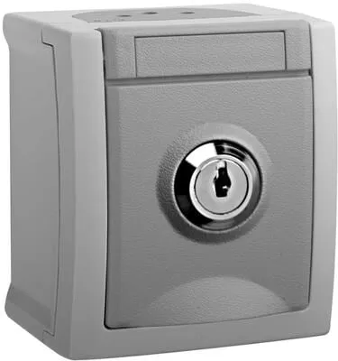 Panasonic Steckdose abschließbar Nr.1 FR-AP IP54 90591041-DE - Steckdose & Zubehör, wetterfest mit IP54 Schutzklasse für erhöhte Sicherheit im Außenbereich.