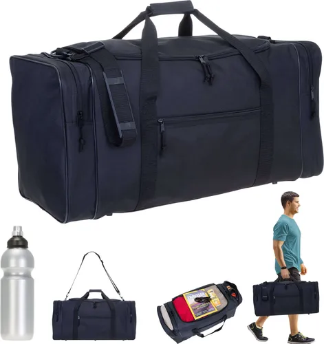 Spear Bags Sporttasche groß 68 cm – XXL Gymbag mit Trinkflasche - Sporttaschen für Badminton, Reiten, Rugby und Fußball, mit 65 Liter Volumen, pflegeleicht und wasserabweisend, inklusive Trinkflasche für optimale Hydration.