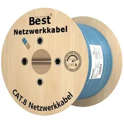 500m CAT 8 Netzwerkkabel in blau von Germany B.e.s.t