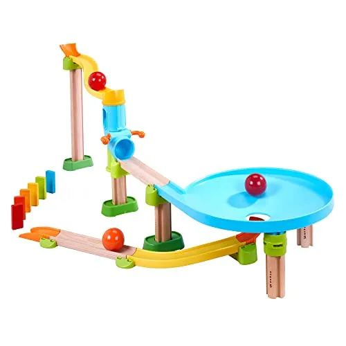 Kullerbü - Kugelbahn Kugel-Stau - Gesellschaftsspiel mit innovativem Kugel-Stau-Mechanismus, fördert die Kreativität und Motorik der Kinder.