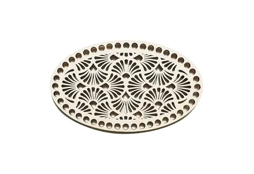 VLNIKA Bastelnaturmaterial 1 Korbboden Korbdeckel Holz Natur Körbe Flechtboden, 200x120x5x8mmFloral