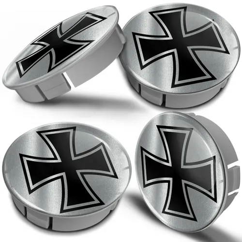 60mm / 55mm Universal Nabenkappen Felgendeckel Nabendeckel Iron Cross