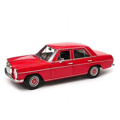 1:24 Welly Mercedes Benz 220D (W115) 1968 Rot WE24091R - Detailliertes Modell im Maßstab 1:24, ideal für Sammler und Liebhaber klassischer Fahrzeuge. Hochwertige Verarbeitung und authentisches Design.
