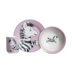 Ritzenhoff & Breker Kindergeschirr-Set Happy Zoo, Zoe in pink von Ritzenhoff & Breker