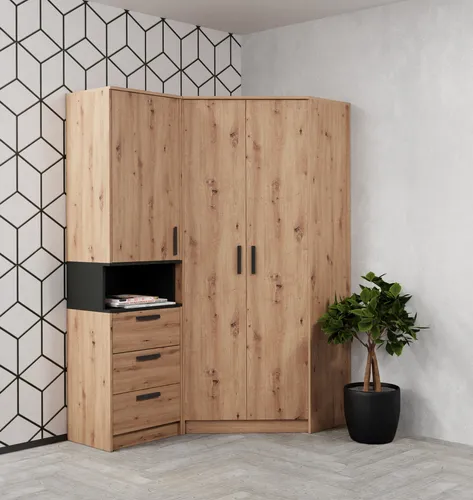 Marmex Möbel Schrank-Set Grant Set 15 in braun von Marmex Meble