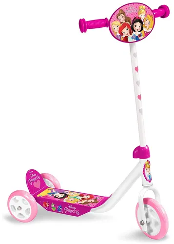 STAMP - SCOOTER 3 Räder - PRINCESS DISNEY - Kinderscooter mit 3 Rädern für optimale Stabilität, rutschfester Fußstütze und höhenverstellbaren Griffen für wachsende Kinder.