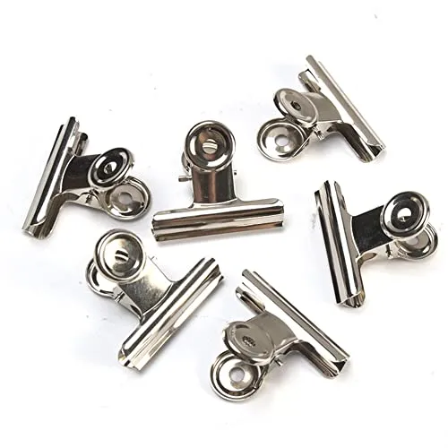 Stück kleine Verschlussclips Metall | 30mm Tüten Clips | Brief Klammern aus Edelstahl mit starker Federkraft | Lebensmittelbeutel Verschlussklammern | Metallklemmen für ein luftdichtes Abschließen 20