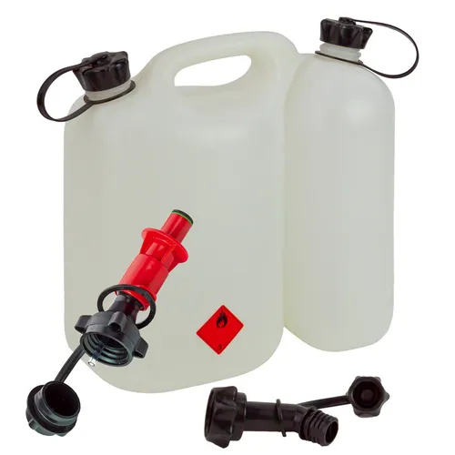 Doppelkanister 5,5+3L PLUS Sicherheitseinfüllsystem & Ausgiesser Kombikanister