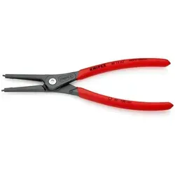 KNIPEX Außen-Sicherungsringzange 49 11 A3 SB - Zangen für präzises Arbeiten, mit rutschhemmendem Griff und integrierter Öffnungsfeder, ideal für Wellenringe von 40-100mm.