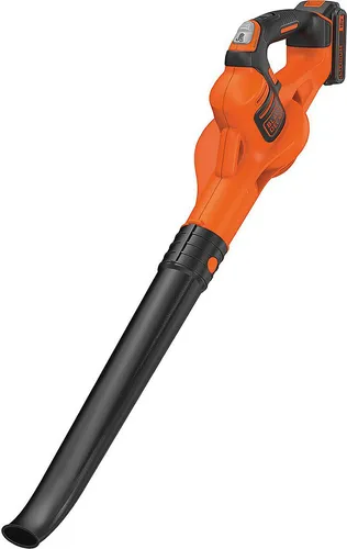 Black+Decker Akku Laubbläser GWC1820PC - Laubgeräte mit 18V Lithium-Ionen-Akku für lange Laufzeiten und bis zu 209 km/h Blasgeschwindigkeit. Ideal für die gründliche Reinigung von Terrassen und Einfahrten.