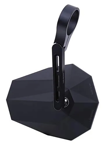 HIGHSIDER Stealth-X5 Lenkerendenspiegel schwarz - Rückspiegel für Motorräder, ABE-zugelassen und in elegantem Schwarz, ideal für Roller, Moped und Offroad-Motorräder.