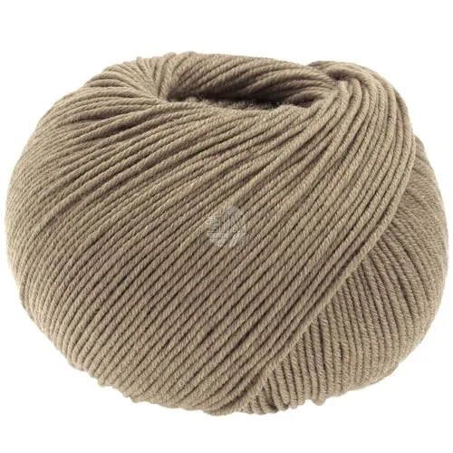 LANA GROSSA Cool Wool Uni | Extrafeine Merinowolle waschmaschinenfest und filzfrei | Handstrickgarn aus 100% Schurwolle (Merino extrafein) | 50g Wolle zum Stricken & Häkeln | 160m Garn FB 2093