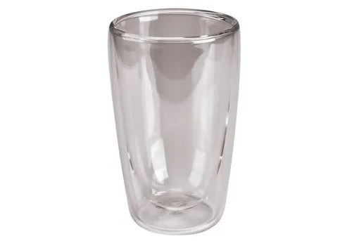 Dimono Latte-Macchiato-Tasse Doppelwandiges Trinkglas 450ml, 2-tlg., Borosilikat-Glas, Wasser- Longdrink- & Cocktailgläser